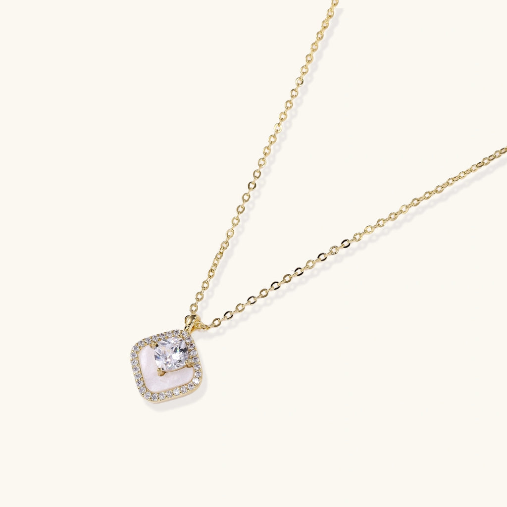 Golden Halo Pearl Pendant