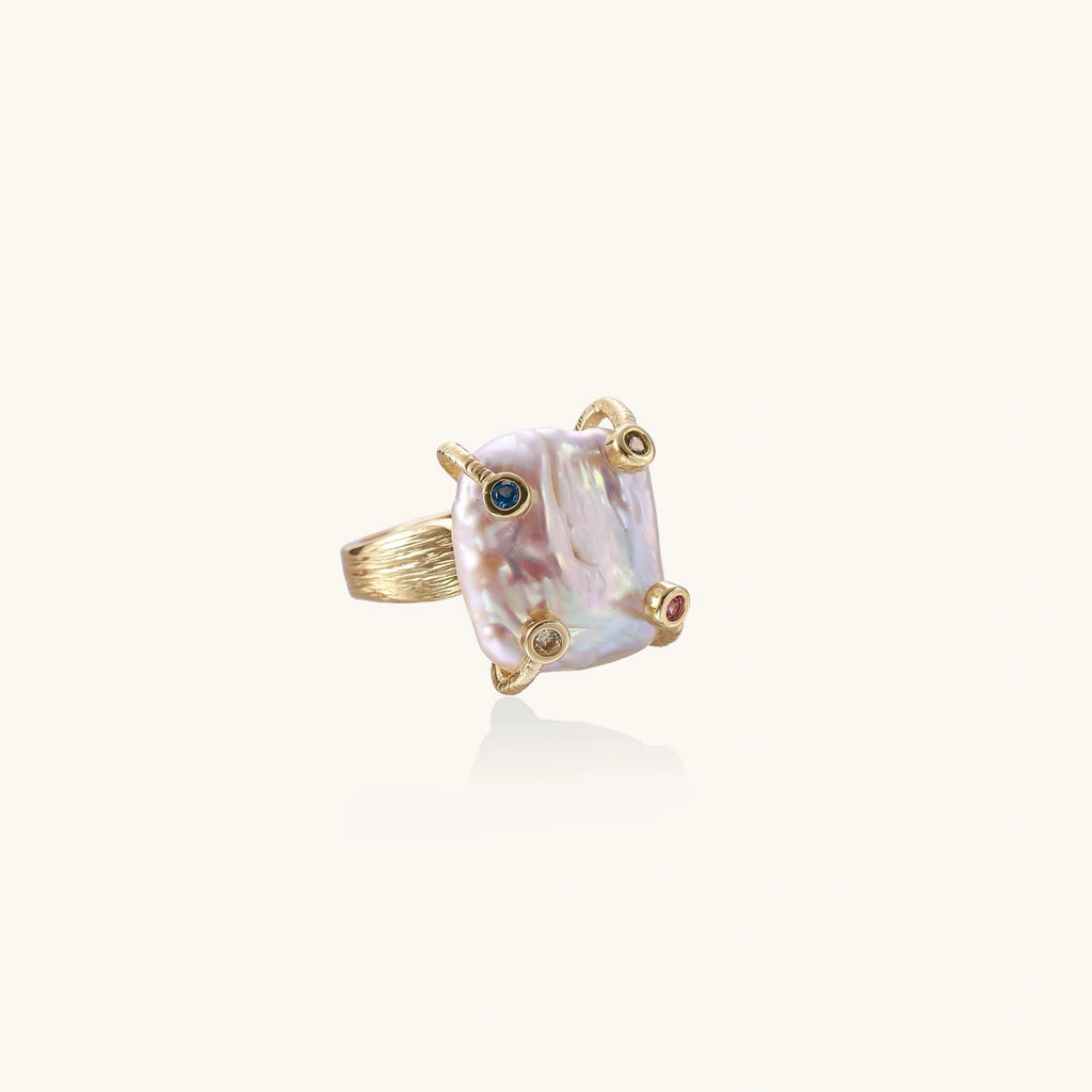 Baroque Pearl Statement Ring