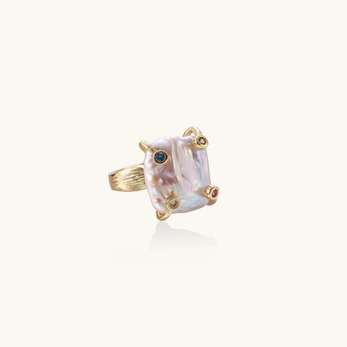 Baroque Pearl Statement Ring