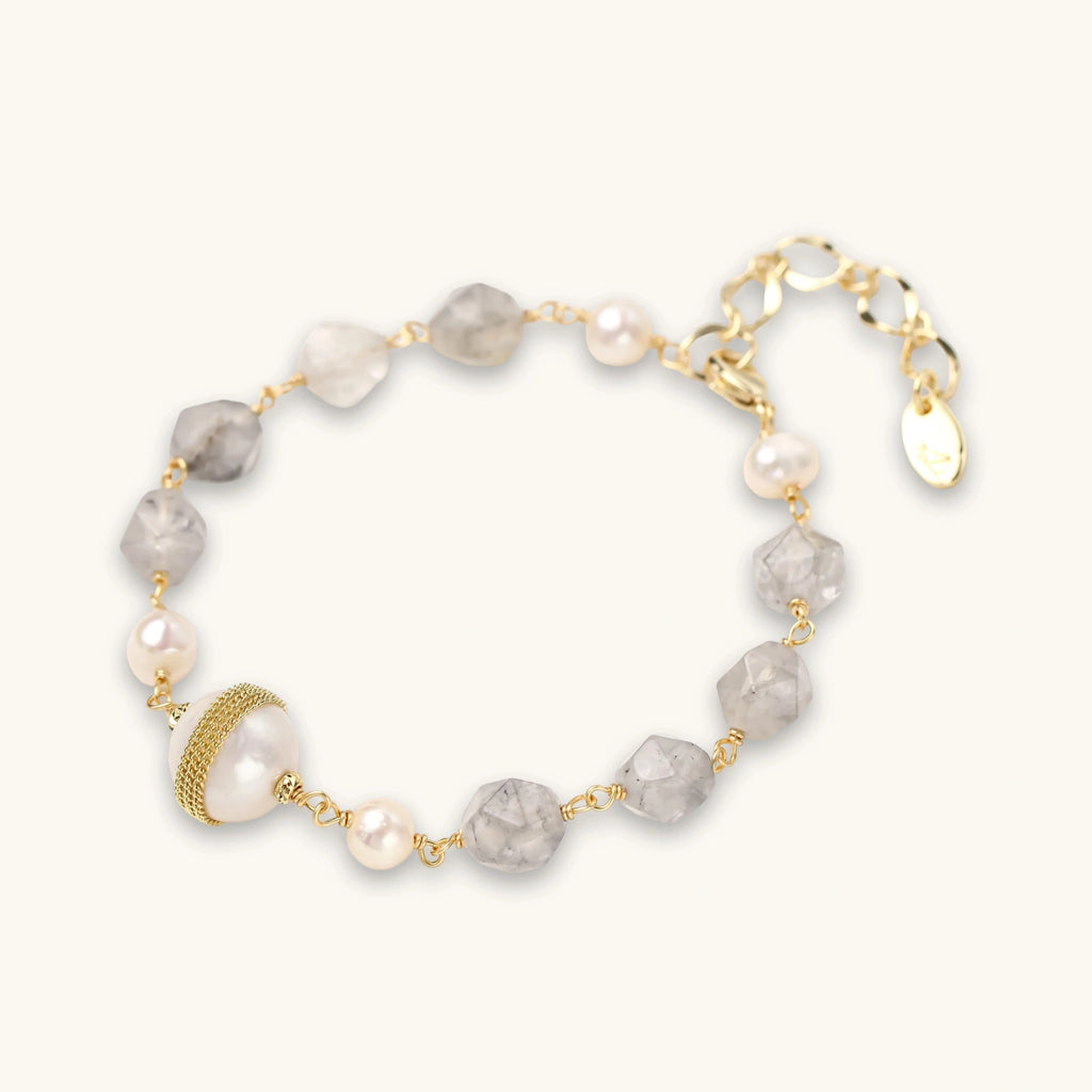 Baroque Pearl Crystal Bracelet