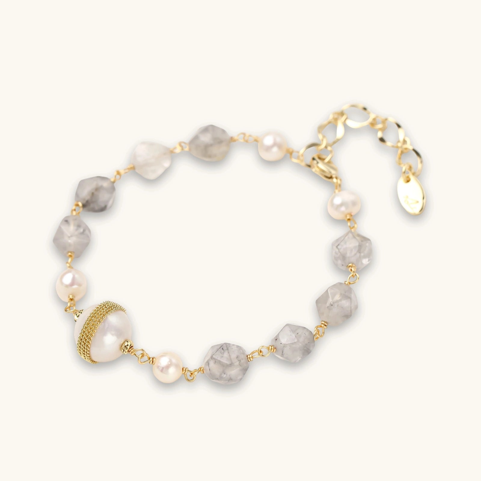 Baroque Pearl Crystal Bracelet