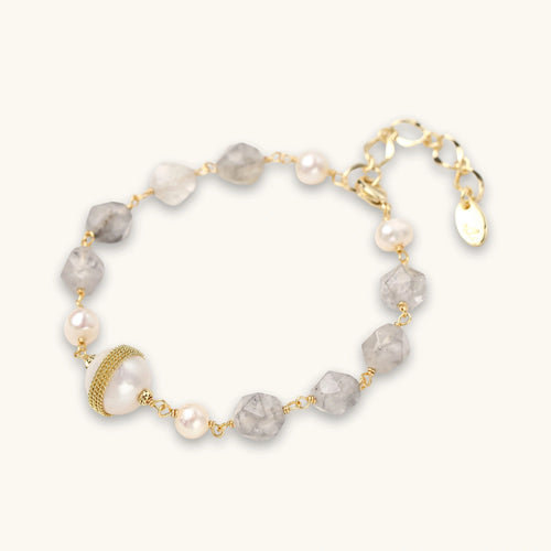 Baroque Pearl Crystal Bracelet
