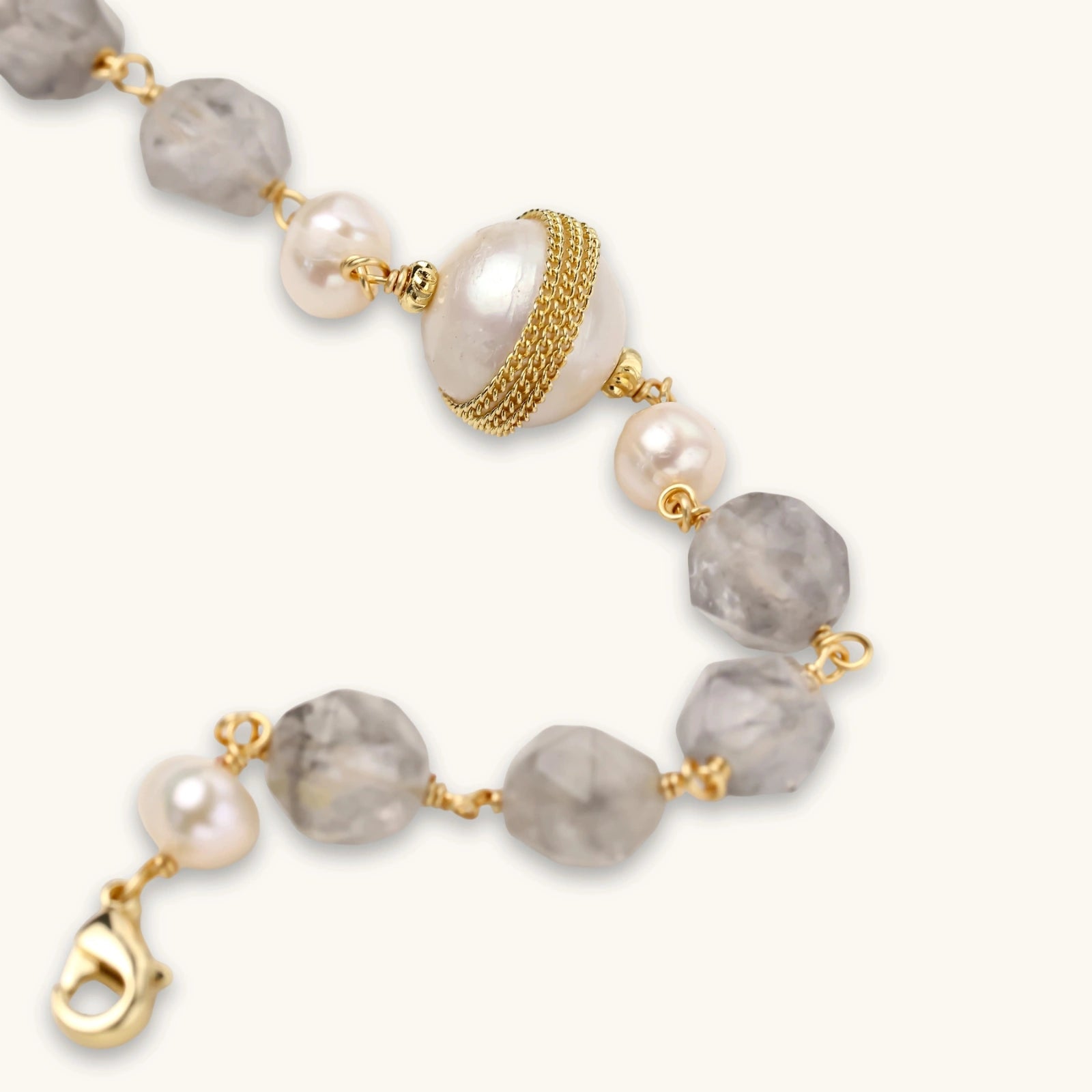 Baroque Pearl Crystal Bracelet