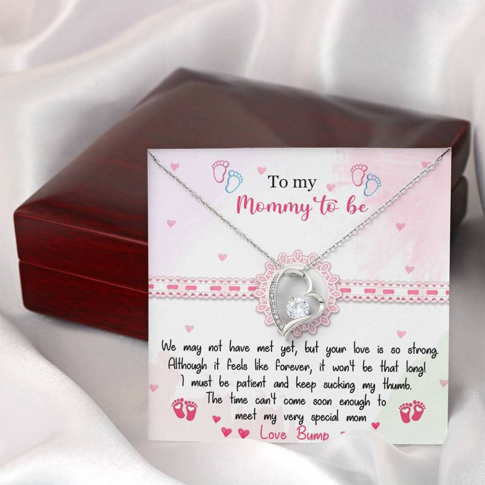To My Mommy To Be - Forever Love Necklace