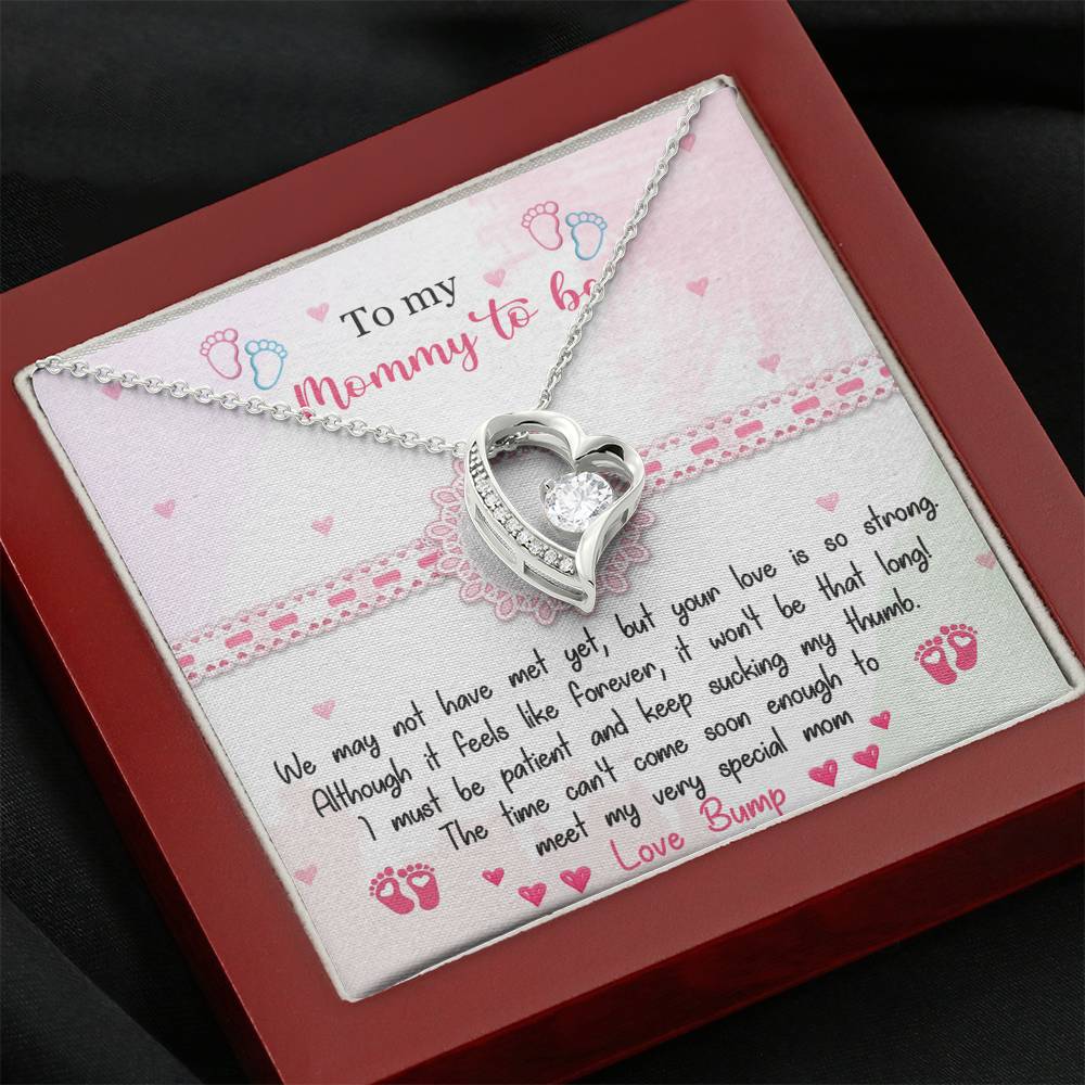 To My Mommy To Be - Forever Love Necklace