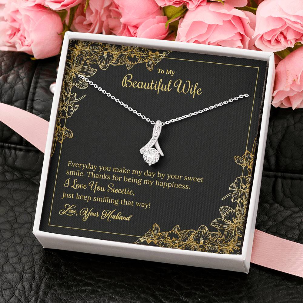 To My Beautiful Wife Alluring Beauty Necklace