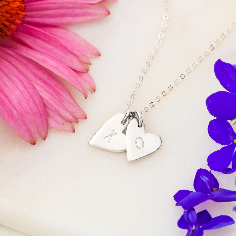 To My Daughter Sweetest Hearts Necklace