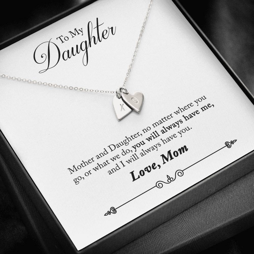 To My Daughter Sweetest Hearts Necklace