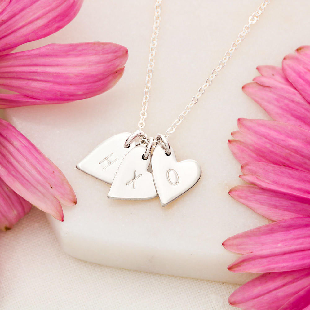 To My Daughter Sweetest Hearts Necklace