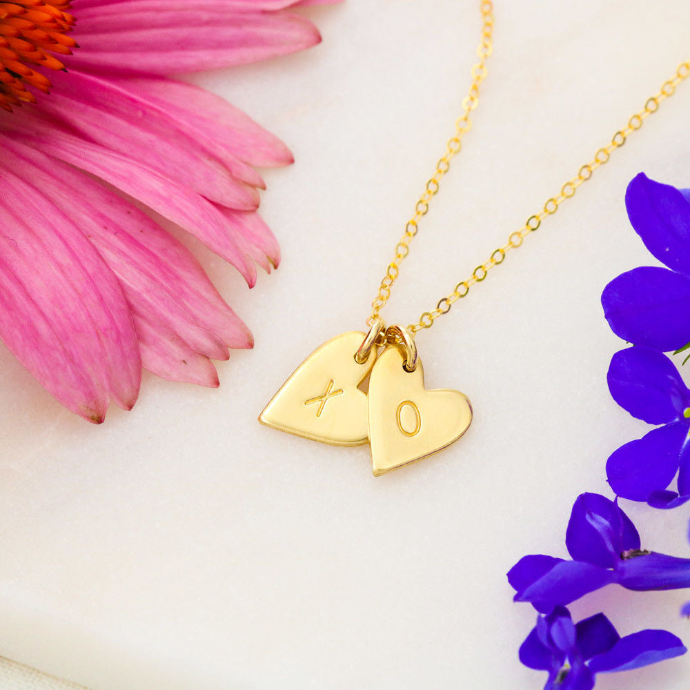 To My Daughter Sweetest Hearts Necklace