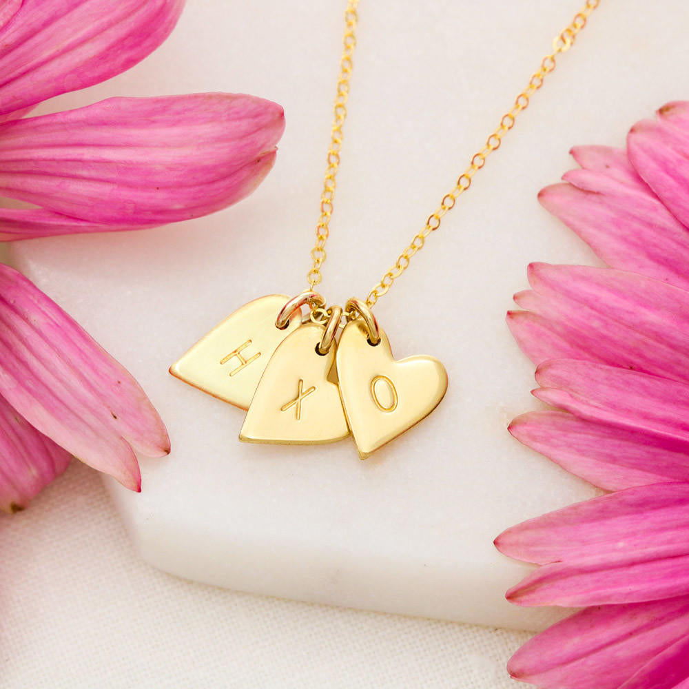 To My Daughter Sweetest Hearts Necklace