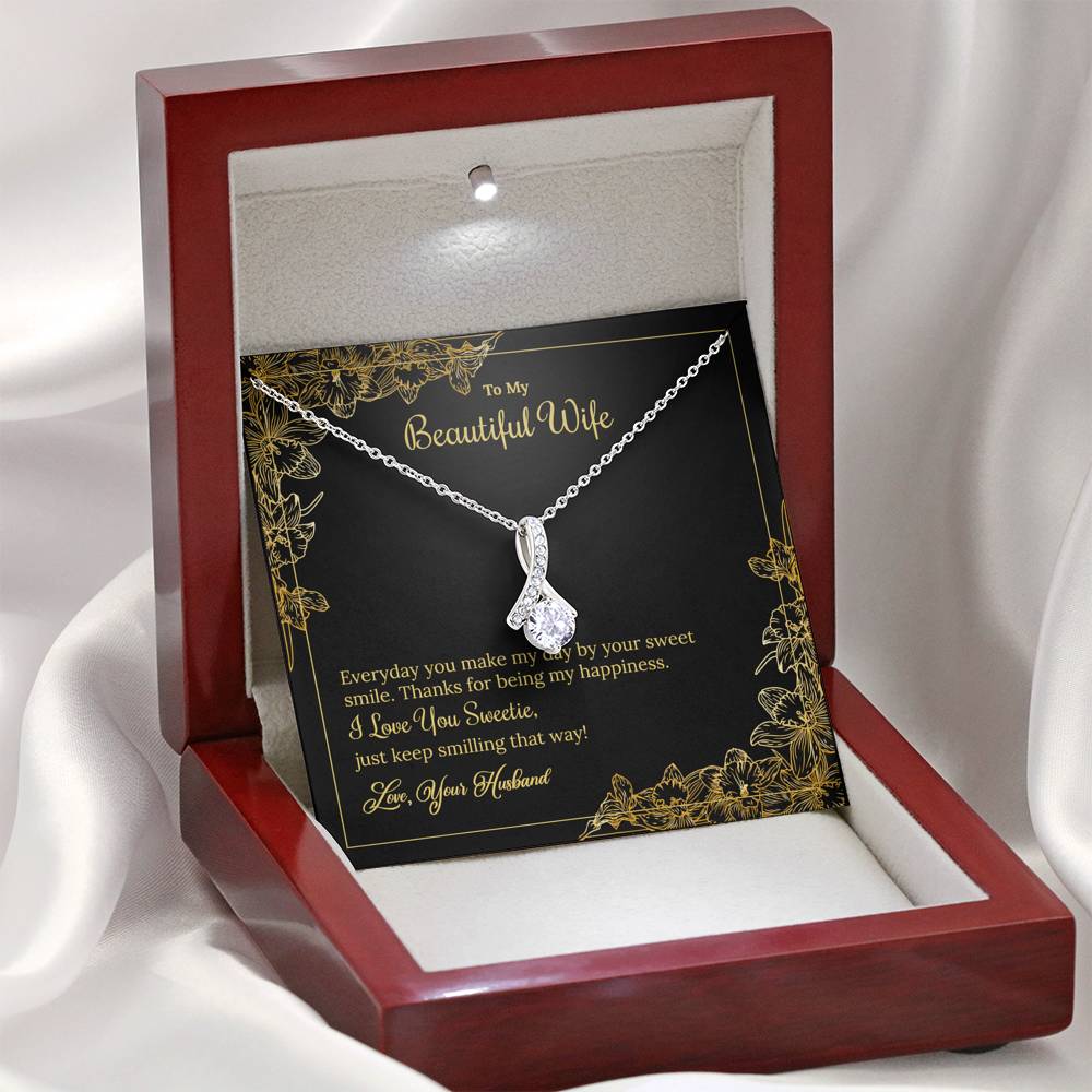 To My Beautiful Wife Alluring Beauty Necklace