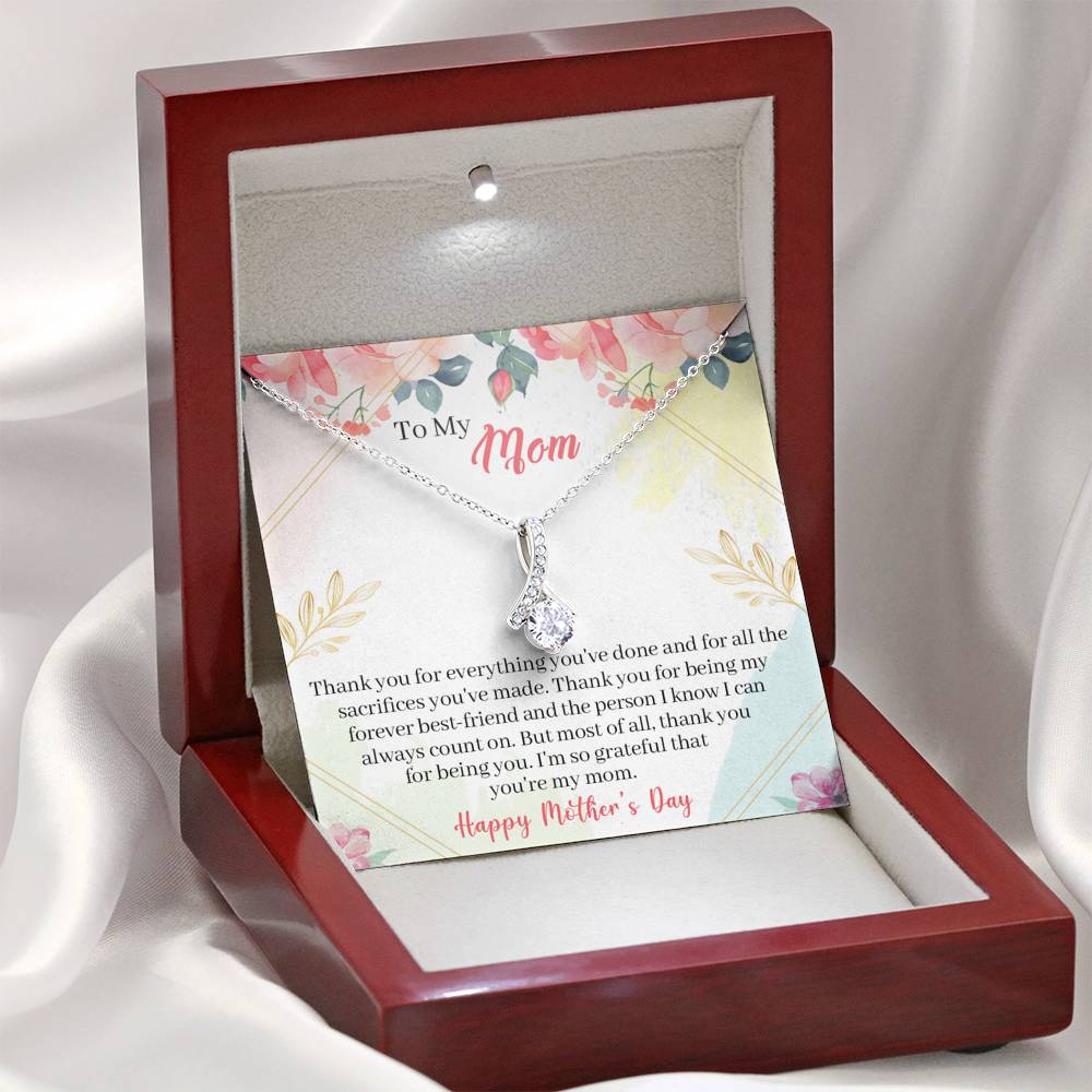 To My Mom Alluring Beauty Necklace