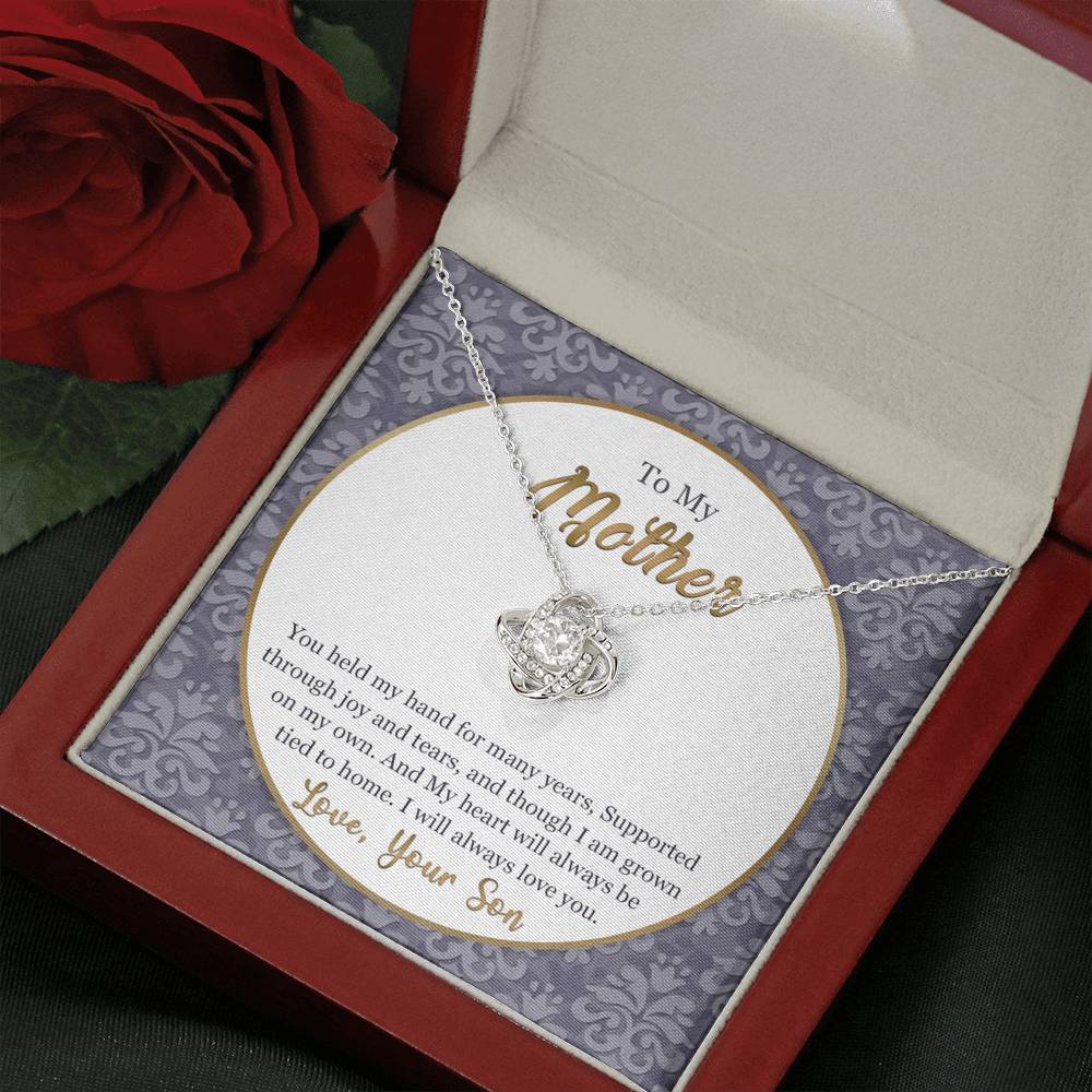To My.Mother Love Knot Necklace