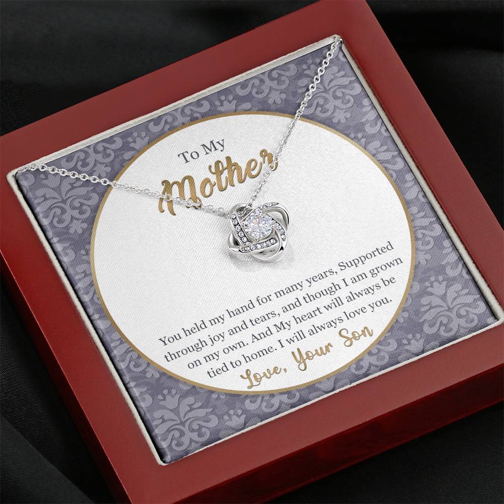 To My.Mother Love Knot Necklace